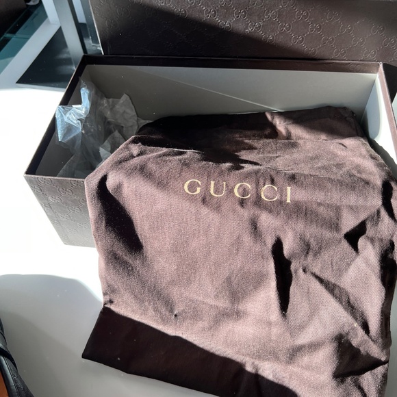 Gucci ”Lux Diamonte” Monogram Leather Loafers. Cocoa Brown. Men’s US Size 9 - Picture 10 of 11